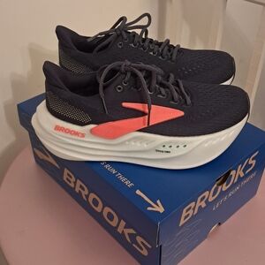 Brooks Sneakers Women's 8 Glycerin Max Pink Blue Comfort Running Sporty Athletic